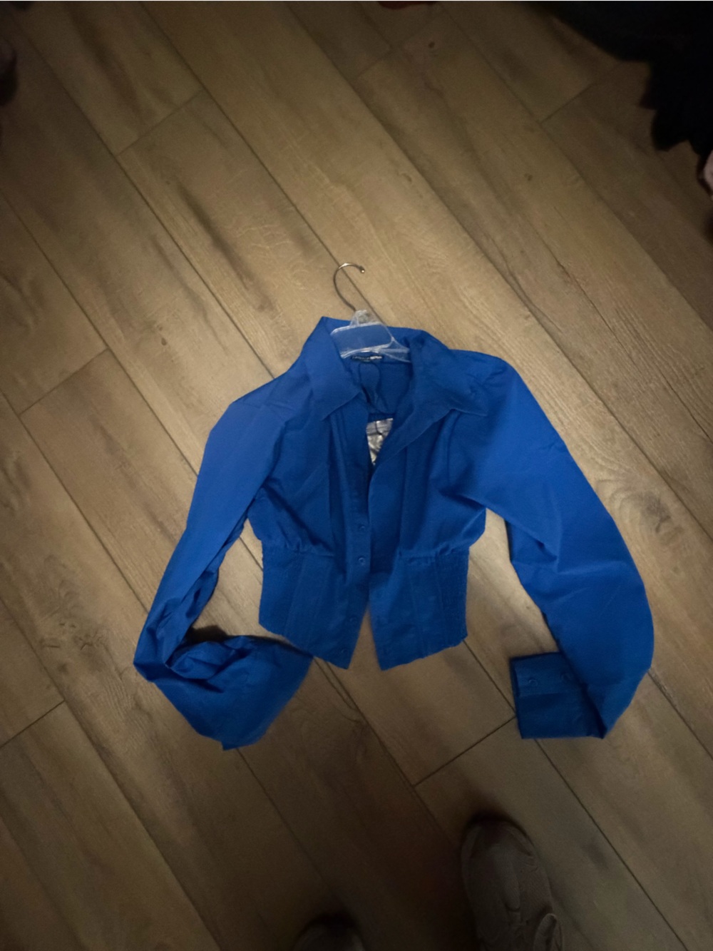 Bright Blue Button-Up Shirt